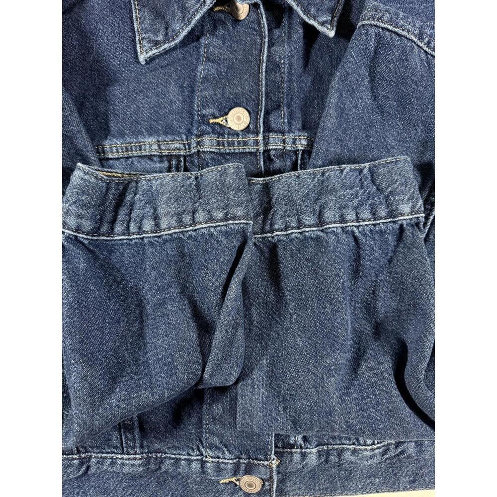Levi's Women's  Shrunken ' 90s Trucker Jacket Dark Blue Size Small - Picture 6 of 11